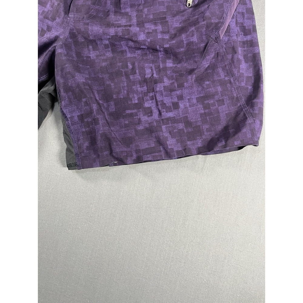 Lululemon Shorts Mens Medium Purple Tie Dye Casual Yoga Athletic - Picture 2 of 12